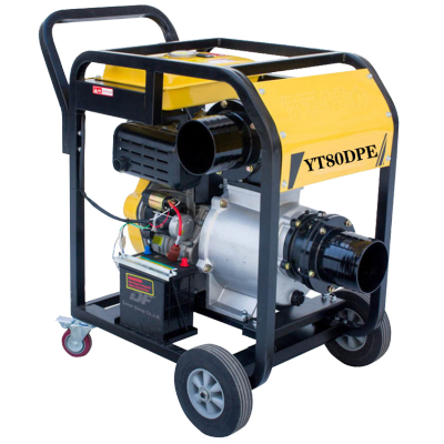 伊藤动力8寸柴油自吸泵YT80DPE移动式双缸大流量抽水排送水泵